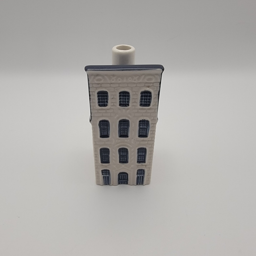 KLM Bols Delft Blue House 27 Miniature Bottle Amsterdam 2006 Empty Ceramic